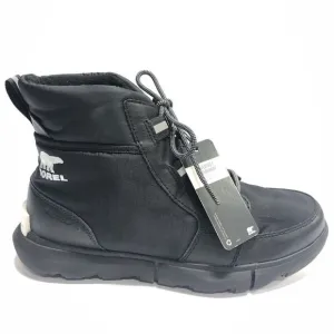 Sorel Women’s Explorer II Carnival Sport, Black Waterproof Booties, Size 9M