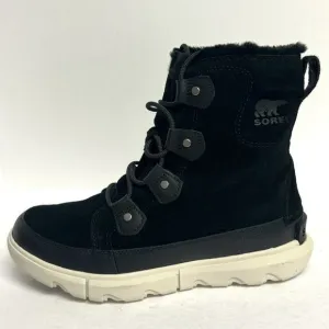 Sorel Women's Explorer II Joan Faux Fur Waterproof Boots Black, Size 9M
