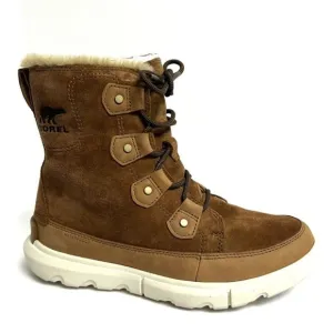Sorel Women's Explorer II Joan Faux Fur Waterproof Boots Tan, Size 7.5 M