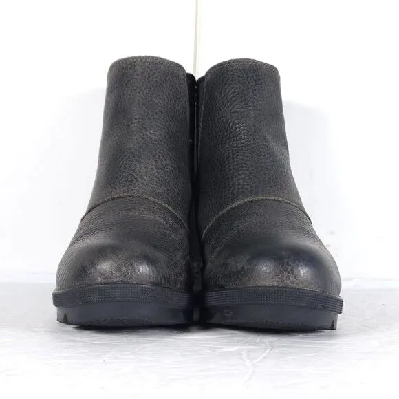 Sorel Women's Joan of ArcticII US5,5 gray Leather Waterproof Wedge Chelsea Boot