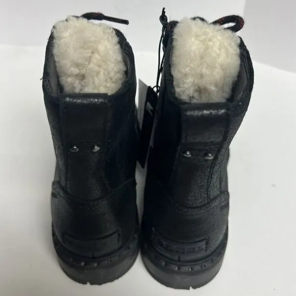 Sorel Women's Lennox Lace Cozy Waterproof Boots Black, Size 7 M