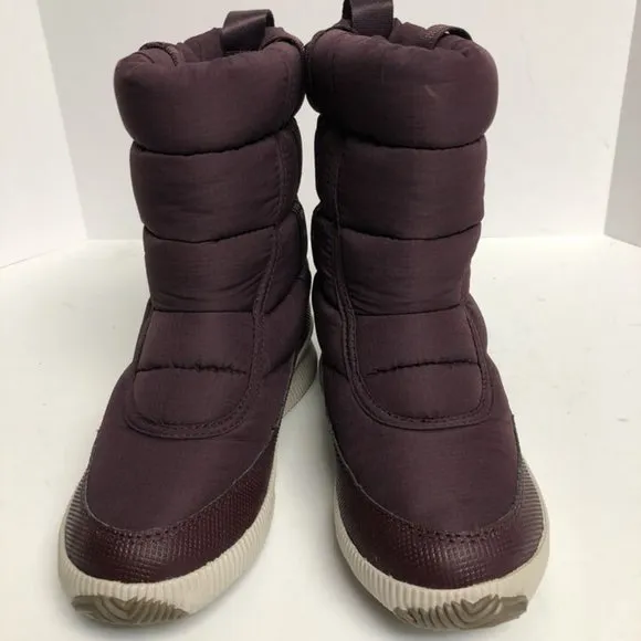Sorel Women's Puffy Mid Waterproof Winter Boots Plum, Size 8 M