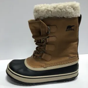 Sorel Women's Winter Carnival, Waterproof Brown Boots, Size 7 M