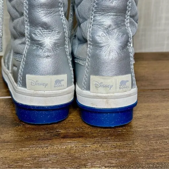 Sorel X Disney Tofino II Frozen 2 Silver Waterproof Shearling Boots Women Size 8
