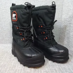 Sorel Youth Size 4Y US Black Waterproof Outdoor Winter Snow Boots