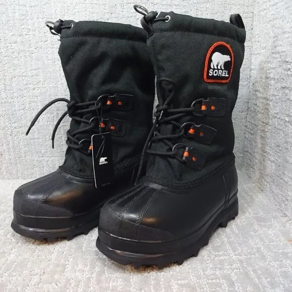 Sorel Youth Size 4Y US Black Waterproof Outdoor Winter Snow Boots