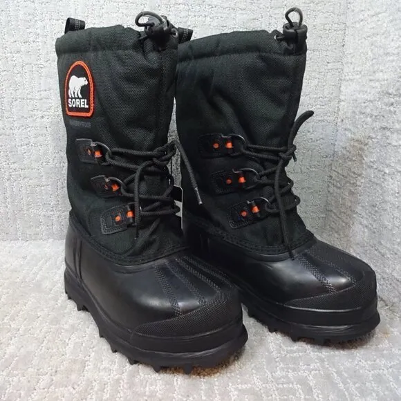 Sorel Youth Size 4Y US Black Waterproof Outdoor Winter Snow Boots