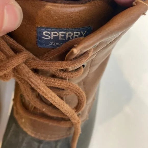 Sperry Little Boy’s Port Boot Lace Up Sz 3M Polyurethane Rain Weather