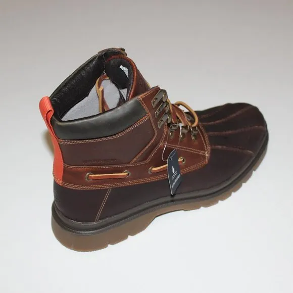 SPERRY MEN'S WATERTOWN BROWN WATERPROOF LEATHER LACE UP BOOT