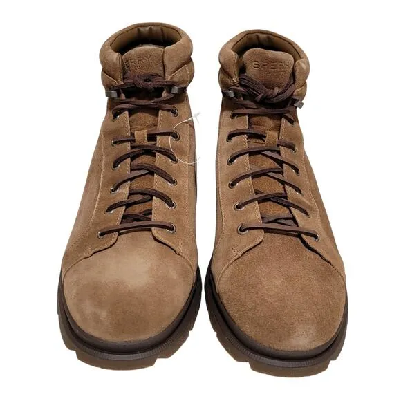 Sperry Top-Sider Men Watertown LTT Waterproof Hiker Boots US 12M Brown Suede