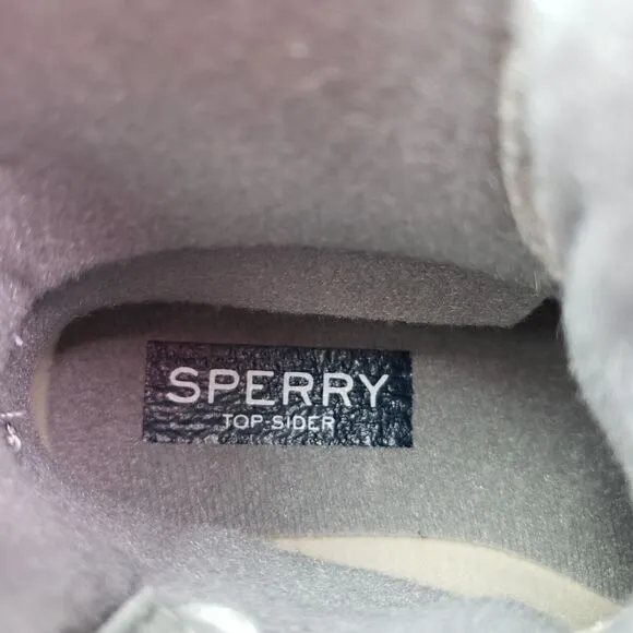 Sperry Top Sider Saltwater Youth Size 1Y Gray Wool Waterproof Duck Boots