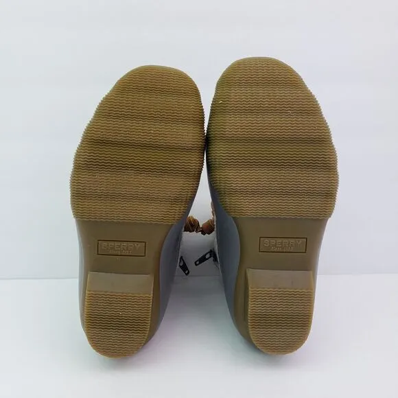 Sperry Top Sider Saltwater Youth Size 1Y Gray Wool Waterproof Duck Boots