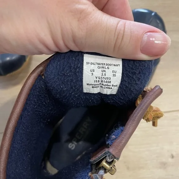 Sperry.Top-Sider Saltwater Water-Resistant Cold Weather Duck Booties shoes Sz 3