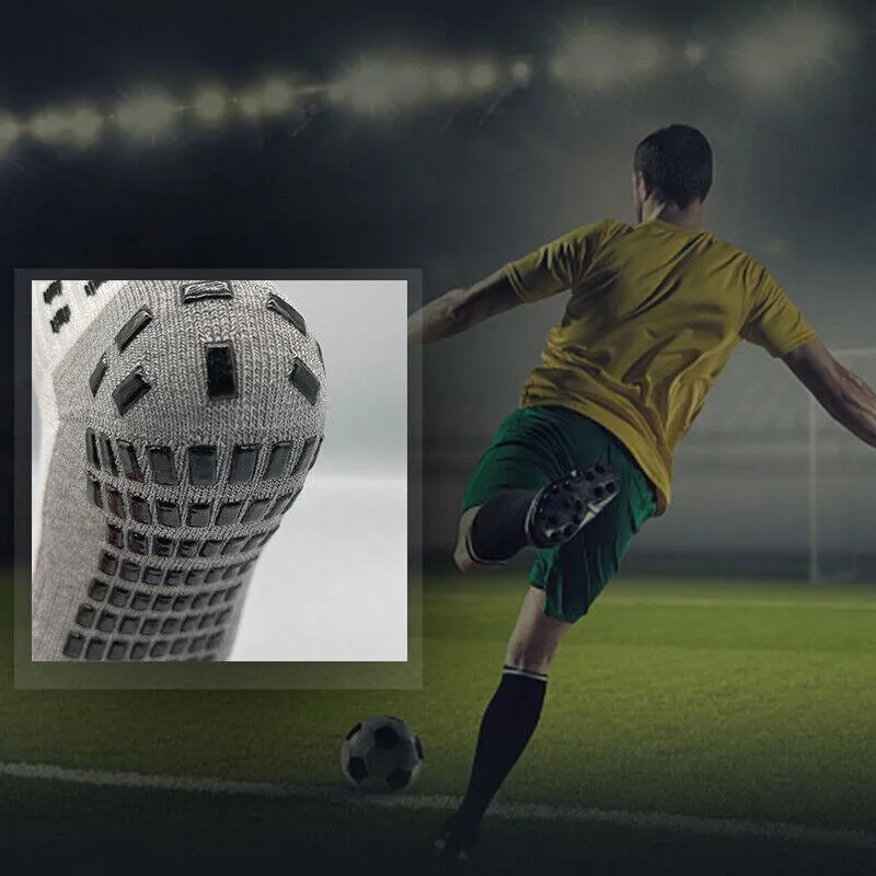 Sports Socks Anti-Slip Hospital Skid Soccer Basketball Football Pvc Grip Dots Au