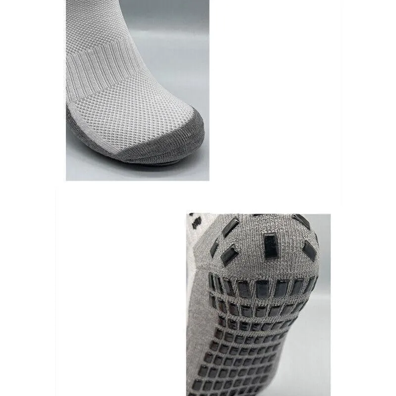 Sports Socks Anti-Slip Hospital Skid Soccer Basketball Football Pvc Grip Dots Au