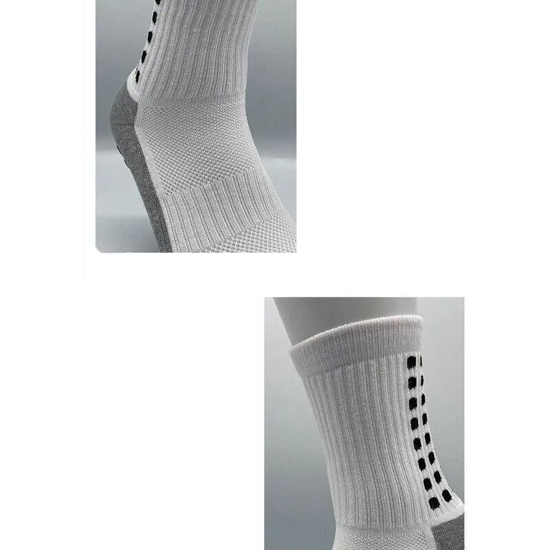Sports Socks Anti-Slip Hospital Skid Soccer Basketball Football Pvc Grip Dots Au