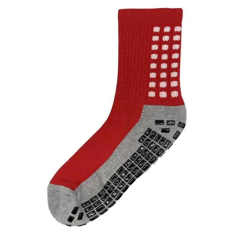 Sports Socks Anti-Slip Hospital Skid Soccer Basketball Football Pvc Grip Dots Au