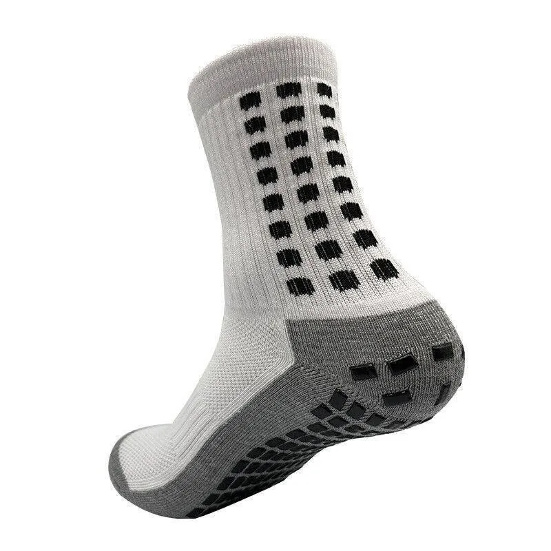 Sports Socks Anti-Slip Hospital Skid Soccer Basketball Football Pvc Grip Dots Au