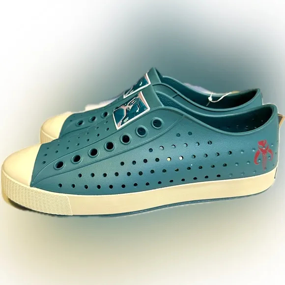 STAR WARS X NATIVE UNISEX BOUNTY GREEN BONE WHITE M8/W10 SHOES COMFORT SLIP ON