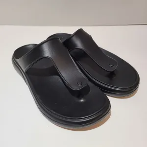 Stuart‎ Weitzman Stuflex T-Strap Slide Black NWOT Size 8