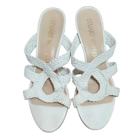 STUART WEITZMAN Woven Padded sandals size 7