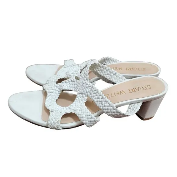 STUART WEITZMAN Woven Padded sandals size 7