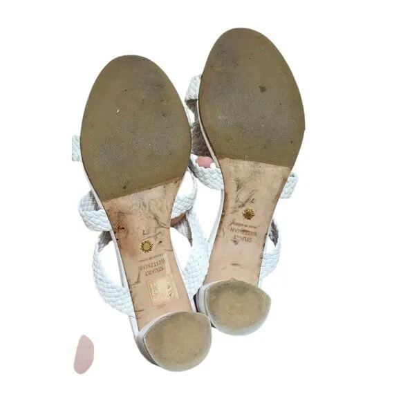 STUART WEITZMAN Woven Padded sandals size 7