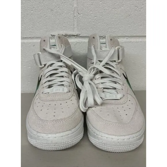Sz 7.5 Nike Air Force 1 High SE Women's Shoes Sesame-Neptune Green DO9460-100