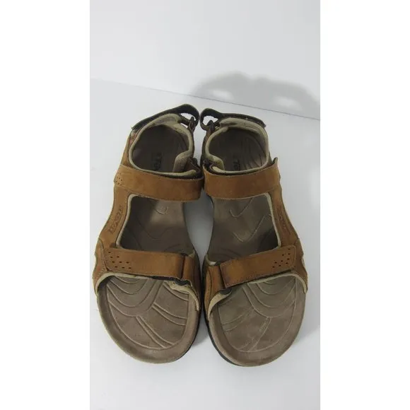 Teva 13 Brown Leather Fossil Canyon Sport Casual Outdoor Adjustable Sandals
