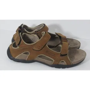Teva 13 Brown Leather Fossil Canyon Sport Casual Outdoor Adjustable Sandals