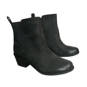 Teva Boots Womens 7.5 Anaya Chelsea Waterproof Ankle Bootie Black Leather 7 1/2