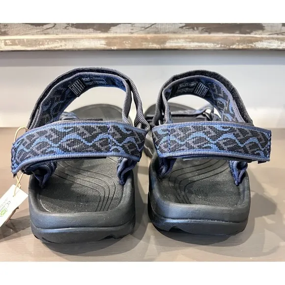 Teva Hurricane 4 Sandals Mens Size 13 Blue Black Hiking Walking Comfort Shoes