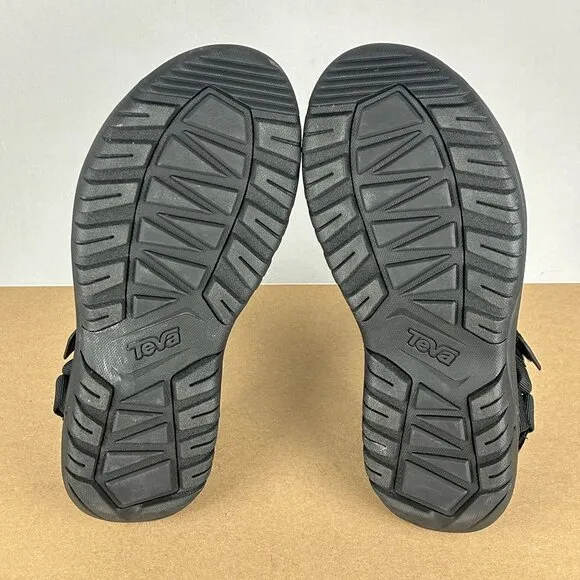 Teva Hurricane XLT2 Sport Sandals Mens 10 Black Hook and Loop Ankle Strap
