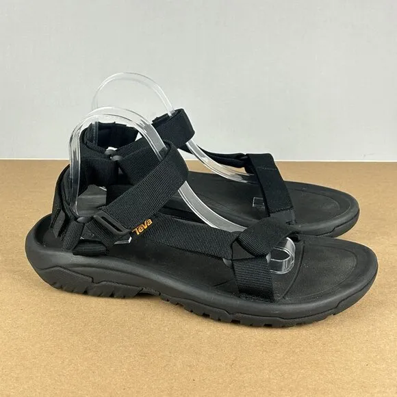 Teva Hurricane XLT2 Sport Sandals Mens 10 Black Hook and Loop Ankle Strap