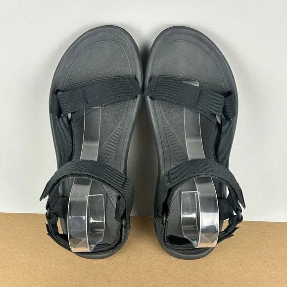 Teva Hurricane XLT2 Sport Sandals Mens 10 Black Hook and Loop Ankle Strap