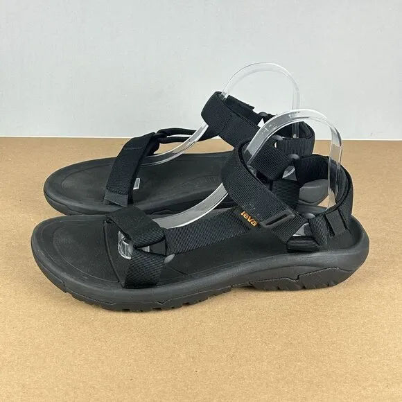 Teva Hurricane XLT2 Sport Sandals Mens 10 Black Hook and Loop Ankle Strap