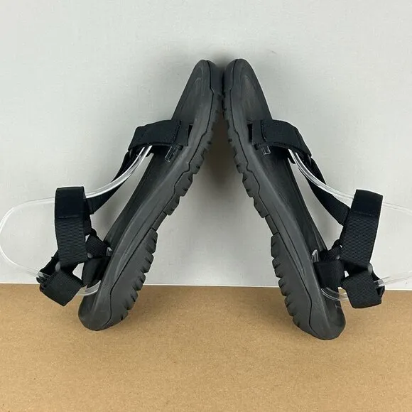 Teva Hurricane XLT2 Sport Sandals Mens 10 Black Hook and Loop Ankle Strap