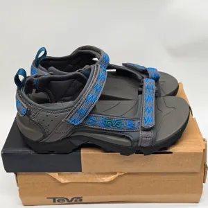 Teva Kids’ K Tanza Outdoor Hiking Sandals Size 4 4Y Gray Blue NEW UNISEX