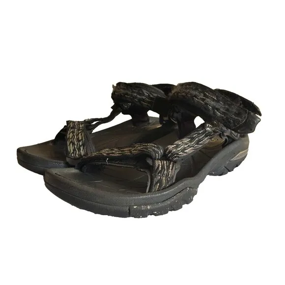 Teva Men's Terra Fi 5 Universal Gray Hook And Loop Hiking Sandals Size 9.5