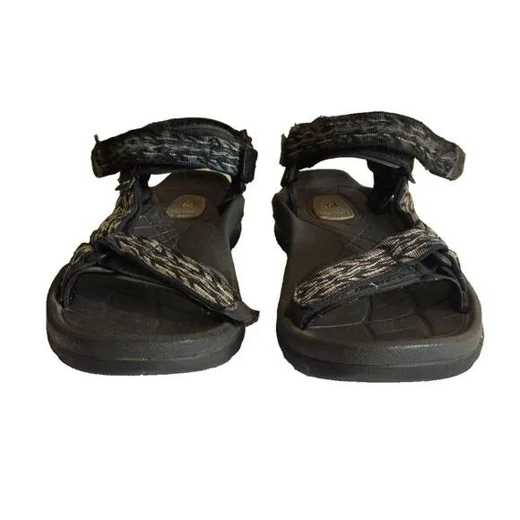 Teva Men's Terra Fi 5 Universal Gray Hook And Loop Hiking Sandals Size 9.5
