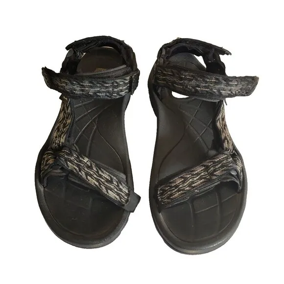 Teva Men's Terra Fi 5 Universal Gray Hook And Loop Hiking Sandals Size 9.5