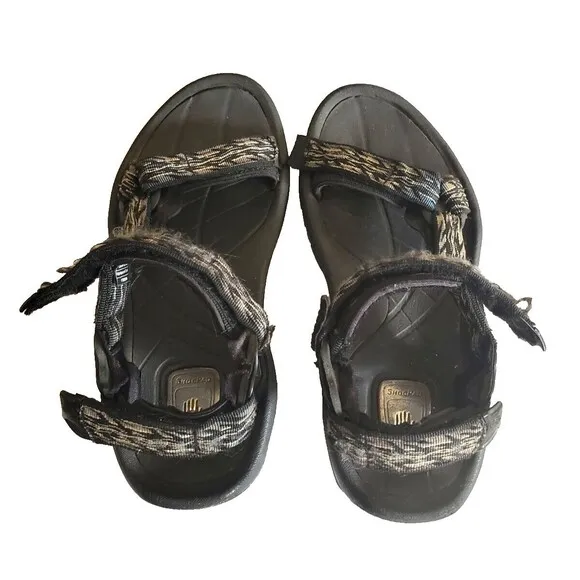 Teva Men's Terra Fi 5 Universal Gray Hook And Loop Hiking Sandals Size 9.5