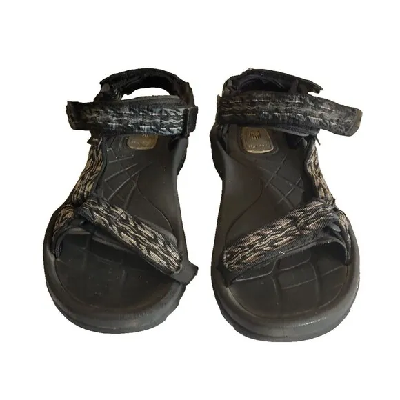 Teva Men's Terra Fi 5 Universal Gray Hook And Loop Hiking Sandals Size 9.5