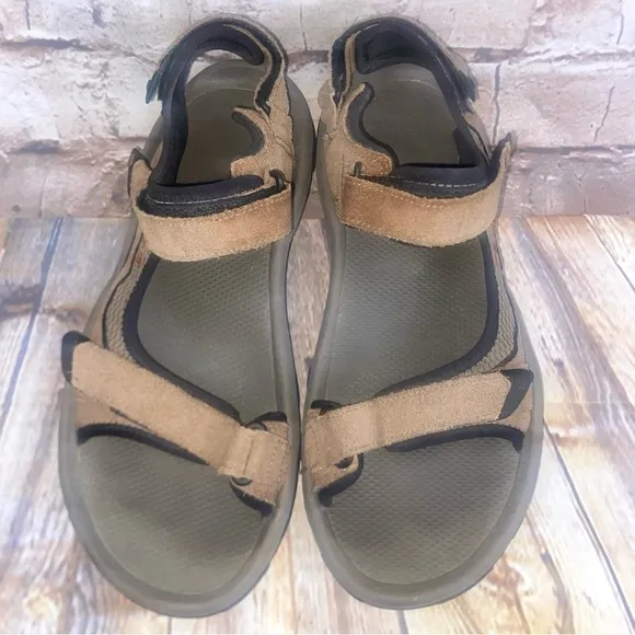 TEVA Mozel Sandals 4290 Mens Brown Men's Size 10 Leather Outdoor Hiking Shoes