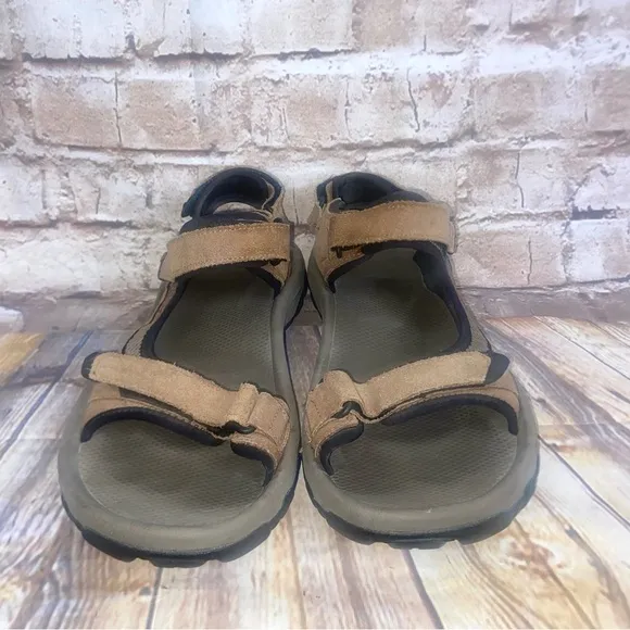 TEVA Mozel Sandals 4290 Mens Brown Men's Size 10 Leather Outdoor Hiking Shoes
