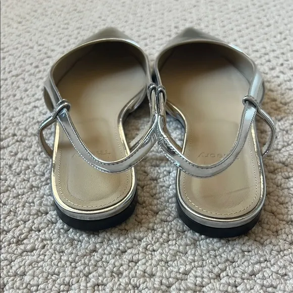 Theory Silver Women's Slingback Shoes