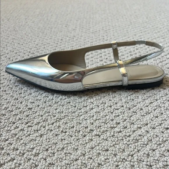 Theory Silver Women's Slingback Shoes