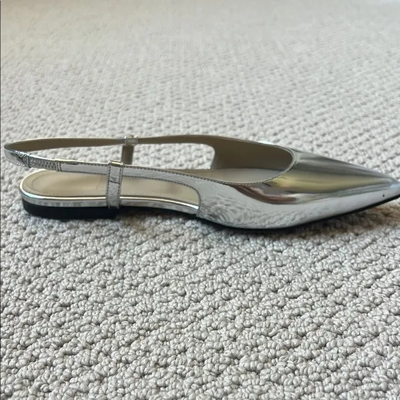 Theory Silver Women's Slingback Shoes
