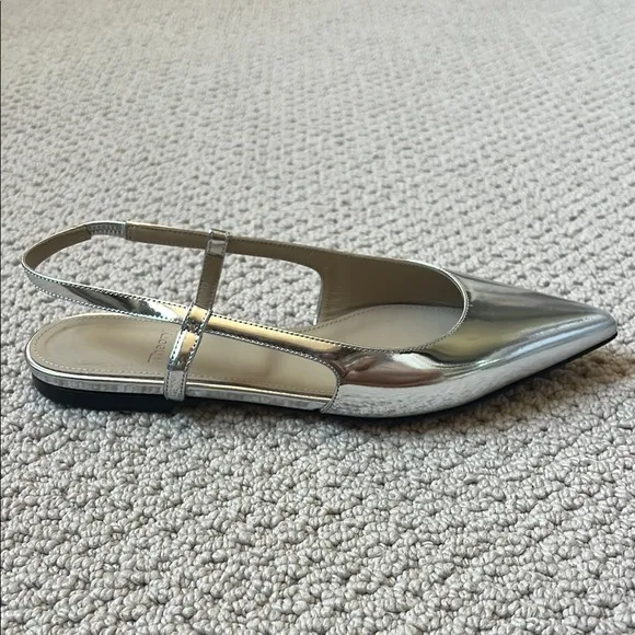 Theory Silver Women's Slingback Shoes