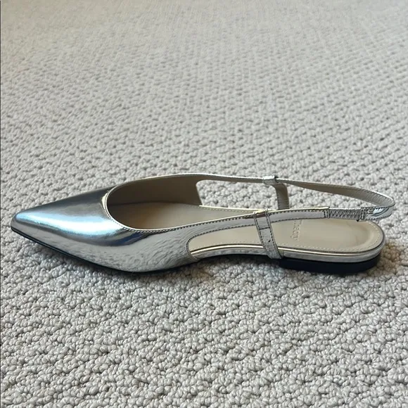 Theory Silver Women's Slingback Shoes